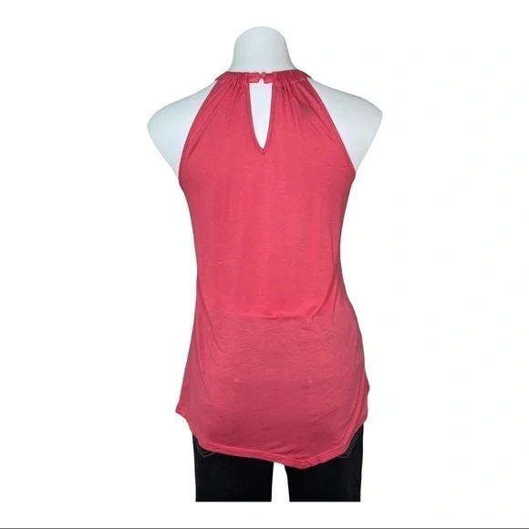 I.N.C. Sleeveless Top Blouse Coral Size Small - Picture 5 of 7